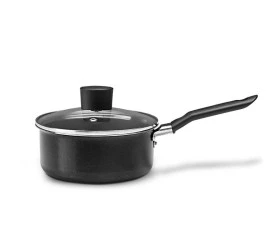 Panela Brinox C/tampa Ebony Preto 20x9cm 2,5l