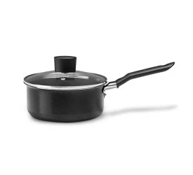 Panela Brinox C/tampa Ebony Preto 16x7cm 1,2l 