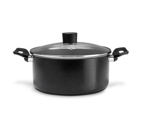 Cacarola Brinox C/tampa Ebony Preto 22x10cm 3,4l