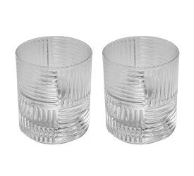 Conjunto 2 Copos Wolff P/ Whisky de Vidro Chess 320ml 29294