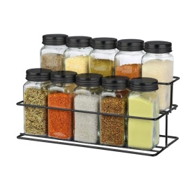 Jogo Dynasty 10 Porta Condimentos Em Vidro C Suporte 110ml