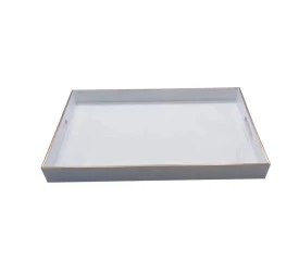 Bandeja L'Hermitage Plateau Em Plástico 30x45x4cm Branco