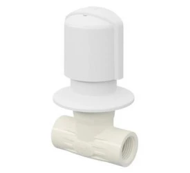 Registro Tigre Chuveiro Pvc Branco 25mm Cb