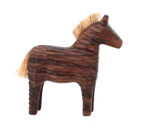 Adorno Decorativo Yangzi Cavalinho de Madeira 26767