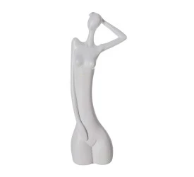 Escultura Yangzi Resina Silhueta 9x5x24cm 
