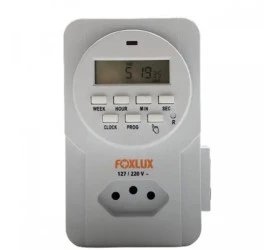 Timer Foxlux Digital P/ Tomada Bivolt 1602