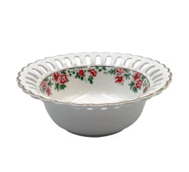 Bowl L'Hermitage Mon Cheri China 130ml Branco C/ Borda Dou. 