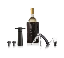 Jogo para Vinho Vacu Vin Wine Bar Pro C/ 6 Acessórios