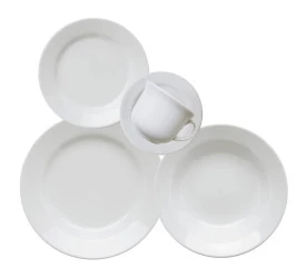 Aparelho de Jantar/chá Oxford 30pcs Mail Order Branco