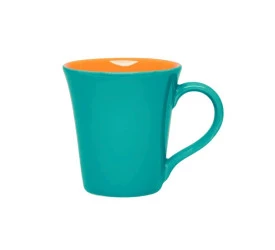 Caneca Oxford Tulipa 330ml Laranja/azul Esverdeado