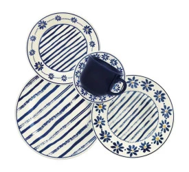 Aparelho de Jantar/cha Oxford 30pcs Tb Margaridas 
