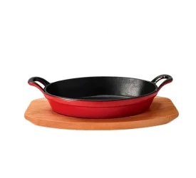 Assadeira Brinox Oval Sauté Vermelha 24x17,2x4,5 1l 