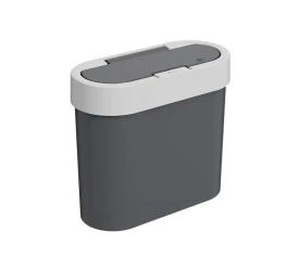 Lixeira Coza Flat 2,8l Cinza