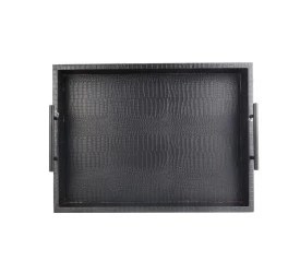 Bandeja Yangzi Com Alca Metal 47,5x36x7,5cm 