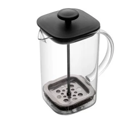 Cafeteira/Prensa Francesa Lyor Vidro Preta Quadratta 700ml