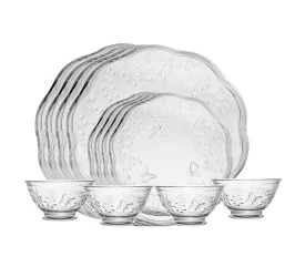 Jogo de Jantar 12 Pecas Lyor New Butterfly Cristal Jogo de Jantar 12 Pecas Lyor New Butterfly Cristal 