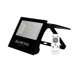 Refletor Blumenau Led Play Solar 50w Ip65 Quad 6.500k Preto