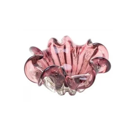 CENTRO DE MESA DECORATIVO LYOR ITALY PURPURA E ROSE 4471