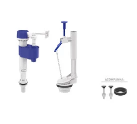 Kit P/Caixa Acoplada Censi Entrada Master Flux E Saida Conv