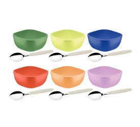 Jogo p/ Sobremesa Tramontina 12pcs Mixcolor Colorido Sortido
