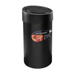 Lixeira Press Coza 9L Preta 109090008