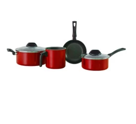 Conjunto de Panela Brinox Garlic 4 Peças Vermelho 7001107