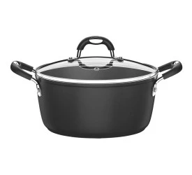 Caçarola Tramontina 28cm 6,4l Monaco Indução Pt Antiaderente 