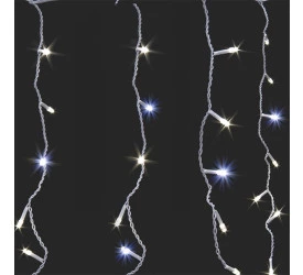 Cortina Lu. Taschibra 200 Led Es. Ass. C/ Led Flash 127v