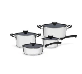 Jogo de Panelas Tramontina Aço Inox 4p. solar Ceramic