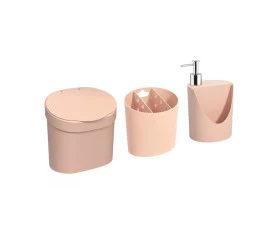 Kit Pia Basic 3 Peças Coza Rosa Blush