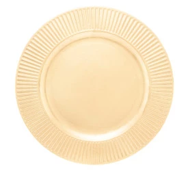 Sousplat Lyor Primer Dourado 33Cm