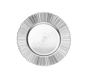 Sousplat Wolff Solar Prateado 33Cm 20550