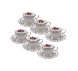 Jogo 12 Pçs L'Hermitage Café Mon Cheri New Bone China 80Ml