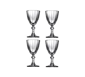 Jogo 4 Taças Pasabahçe P/ Licor Diamond Vidro 50Ml A10,5Cm