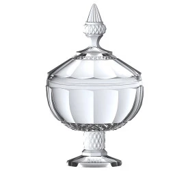 Potiche Splendor Com Pé Em Cristal 12X21 27419