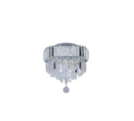 Pendente/Plafon Taschibra Redondo Dueto Cristal 300