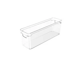 Organizador Clear 37X10X13Cm Ou Natural