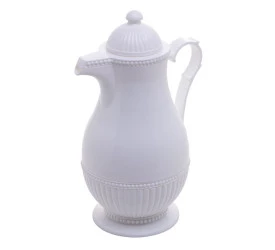 Garrafa Térmica De Plastico Lyor Vintage Branca 1L 
