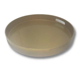 Bandeja Redonda Yangzi Peroliz 33X4 Dourada 