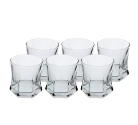 Jogo De 6 Copos Full Fit Baixos Jordan Em Vidro 230Ml 