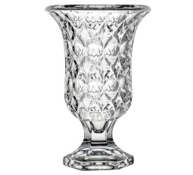 Vaso Angelica Com Pé Em Cristal Ecológico -
