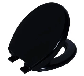 Assento Sanitário Soft Close Astra Oval  Preto