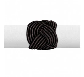 Argola de Guardanapo 4 Peças Traccia Preto Copa&Cia 049284U