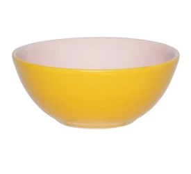 Tigela Oxford Pequena 600Ml Rosa/Amarelo