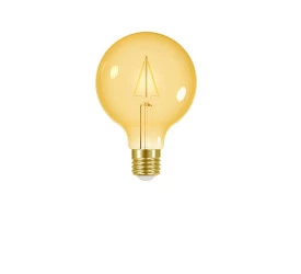Lâmpada Led Filamento Vintage Globo G95 Autovolt Ambar