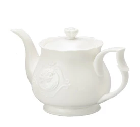 Bule Para Chá De Porcelana Lyor Super White Quenn 1L