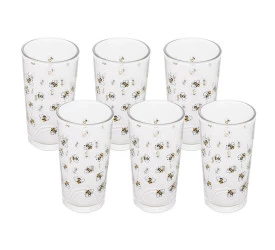 Conjunto De Copos Altos Lyor Bee 6 Peças 250ml 