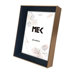Porta Retrato Luxo Mek 20X25Cm Cobre/Preto -