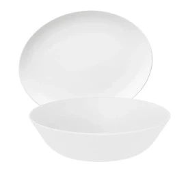 CONJUNTO DE BAIXELAS OXFORD 2PÇS - BRANCO 082625