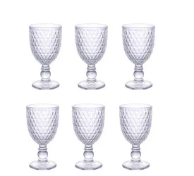 Jogo com 6 Taças Amelie em Vidro 250Ml L’Hermitage 25408